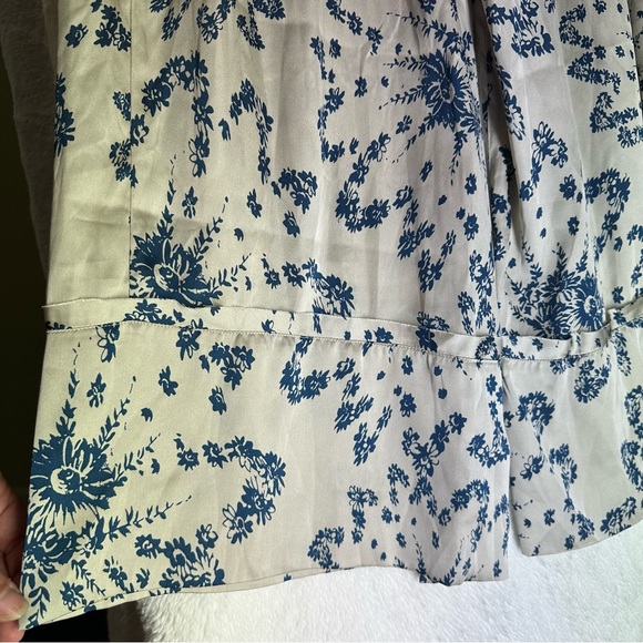 NWOT Intimately Free People Goddess Lounge Wide Leg Pants Pearl Combo Boho Satin - Picture 8 of 12